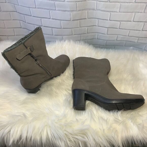 Clarks Bendables Faraway Gray Booties Size 10 - Picture 3 of 5